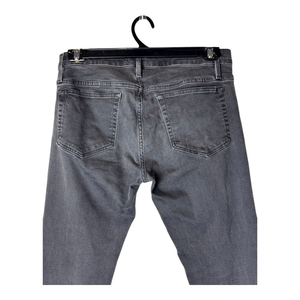 Frame Jeans Men 31 Black Grey‎ Fade To Grey Denim L Homme Slim Streetwear - Picture 5 of 10